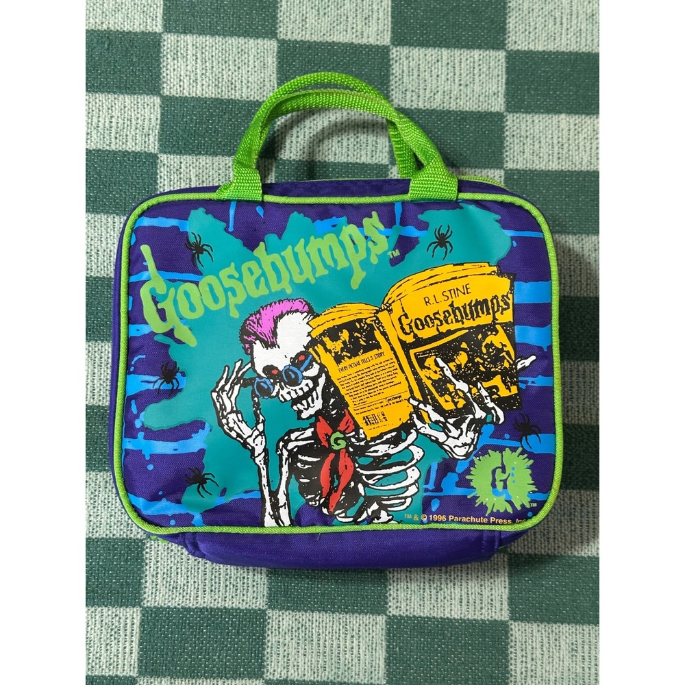 Vintage Goosebumps Soft Lunch Box 1996 Aladdin Parachute Press
